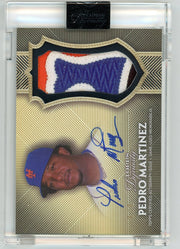 Pedro Martinez 2017 Topps Dynasty Autographed Patches Gold #'d 5/5