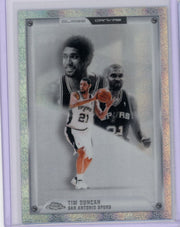 Tim Duncan 2025 Topps Chrome Update Basketball Glass Canvas SSP