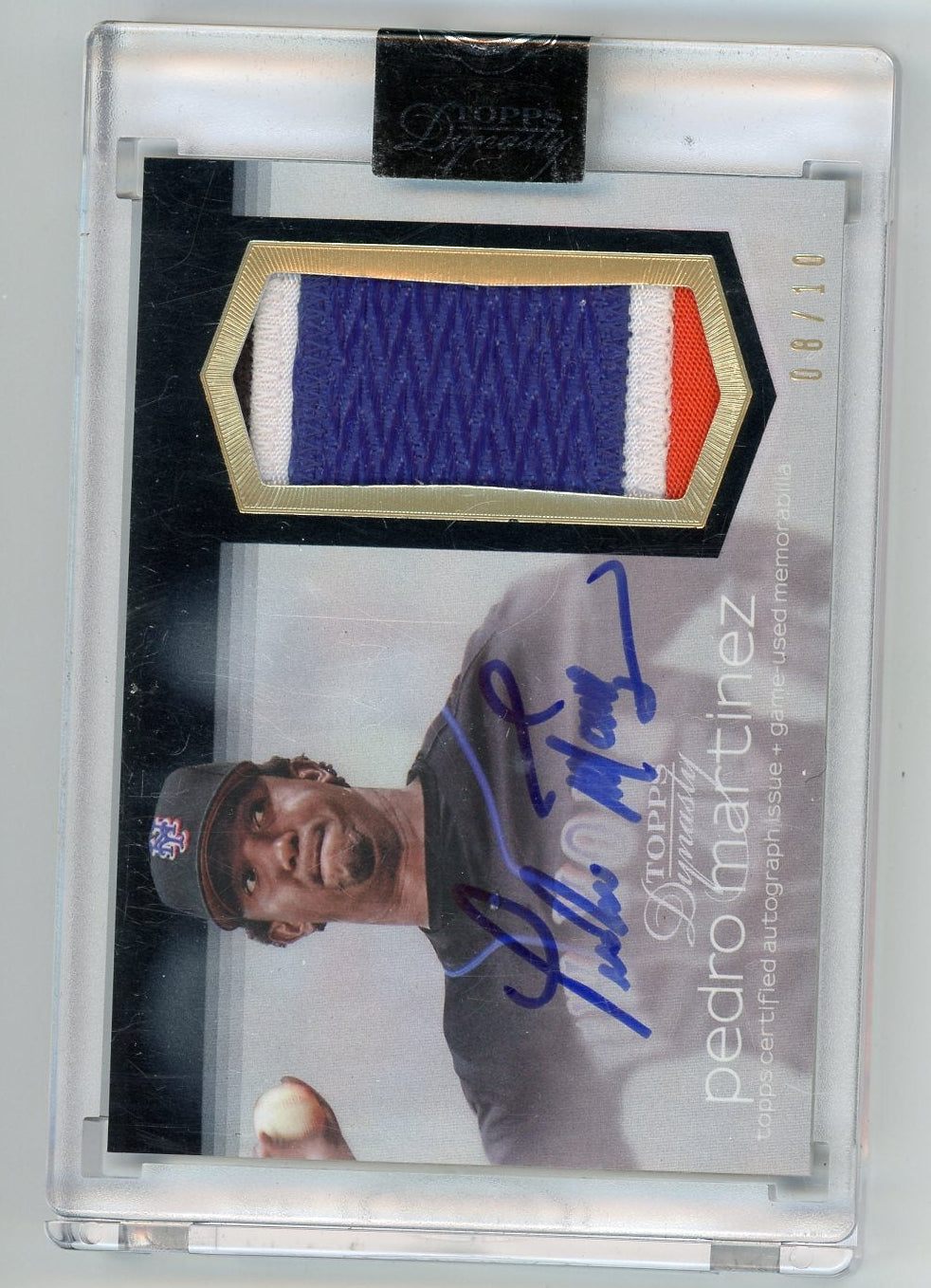 Pedro Martinez 2018 Topps Dynasty Autographed Patch #'d 08/10