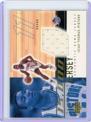 Isiah Thomas 2002 Upper Deck authentic game-worn jersey relic