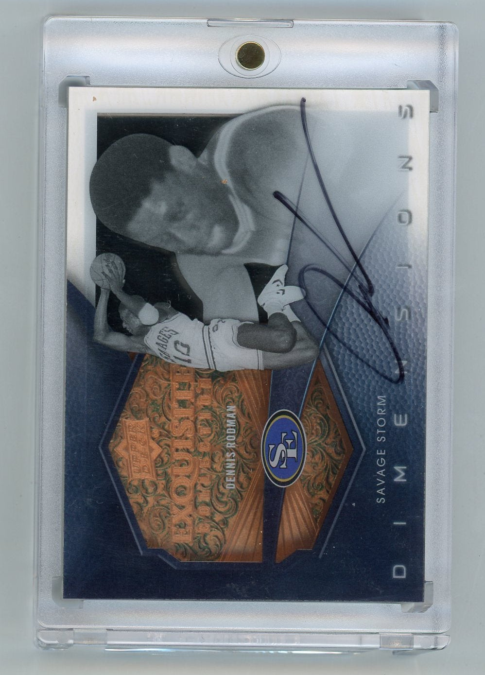 Dennis Rodman 2012-13 Upper Deck Exquisite Collection Dimensions Auto