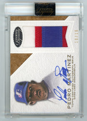 Pedro Martinez 2016 Topps Dynasty Autographed Patches #'d 10/10