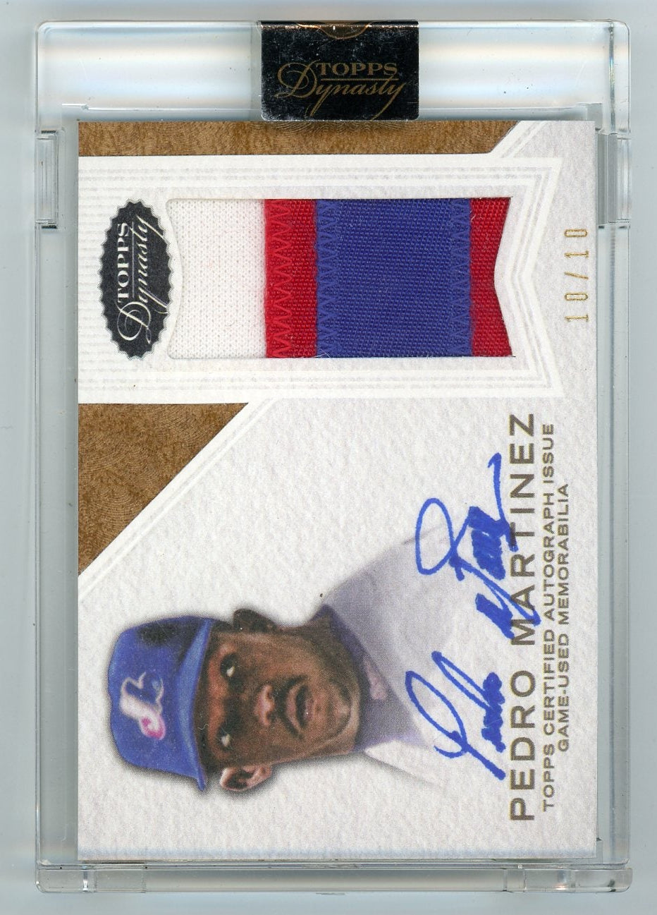 Pedro Martinez 2016 Topps Dynasty Autographed Patches #'d 10/10