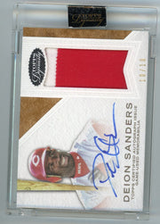 Deion Sanders 2016 Topps Dynasty Autographed Patches #'d 10/10