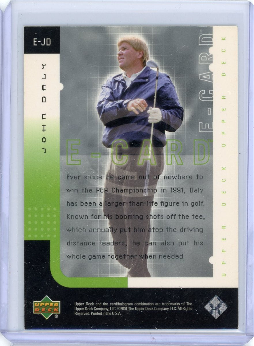 John Daly 2001 Upper Deck E-Card w/ Scratch Off Peel