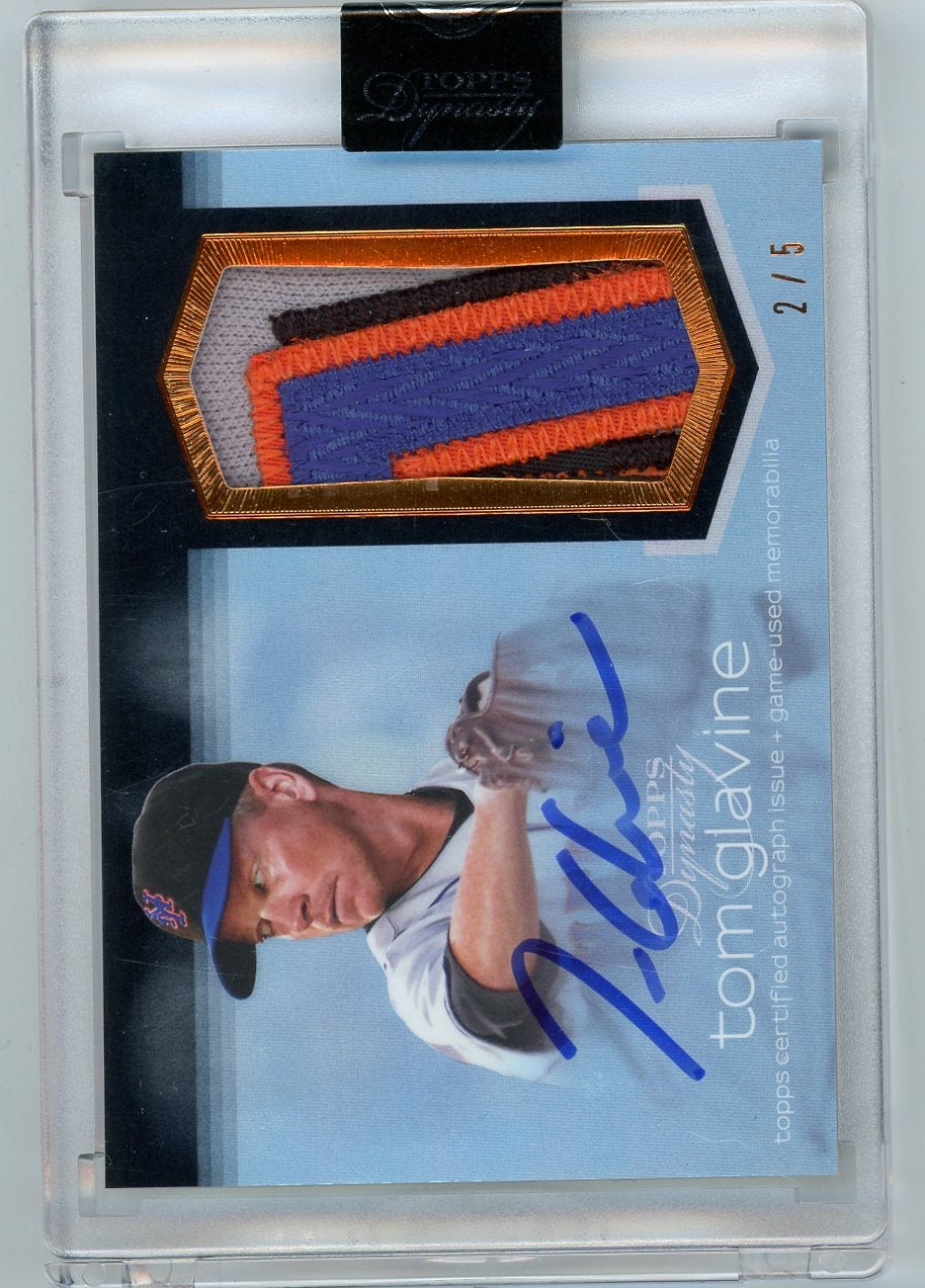 Tom Glavine 2018 Topps Dynasty Autographed Patches #'d 2/5