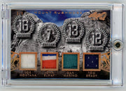 Joe Montana/John Elway/Dan Marino/Tom Brady 2017 Leaf Q Mount Rushmore #'d 3/9