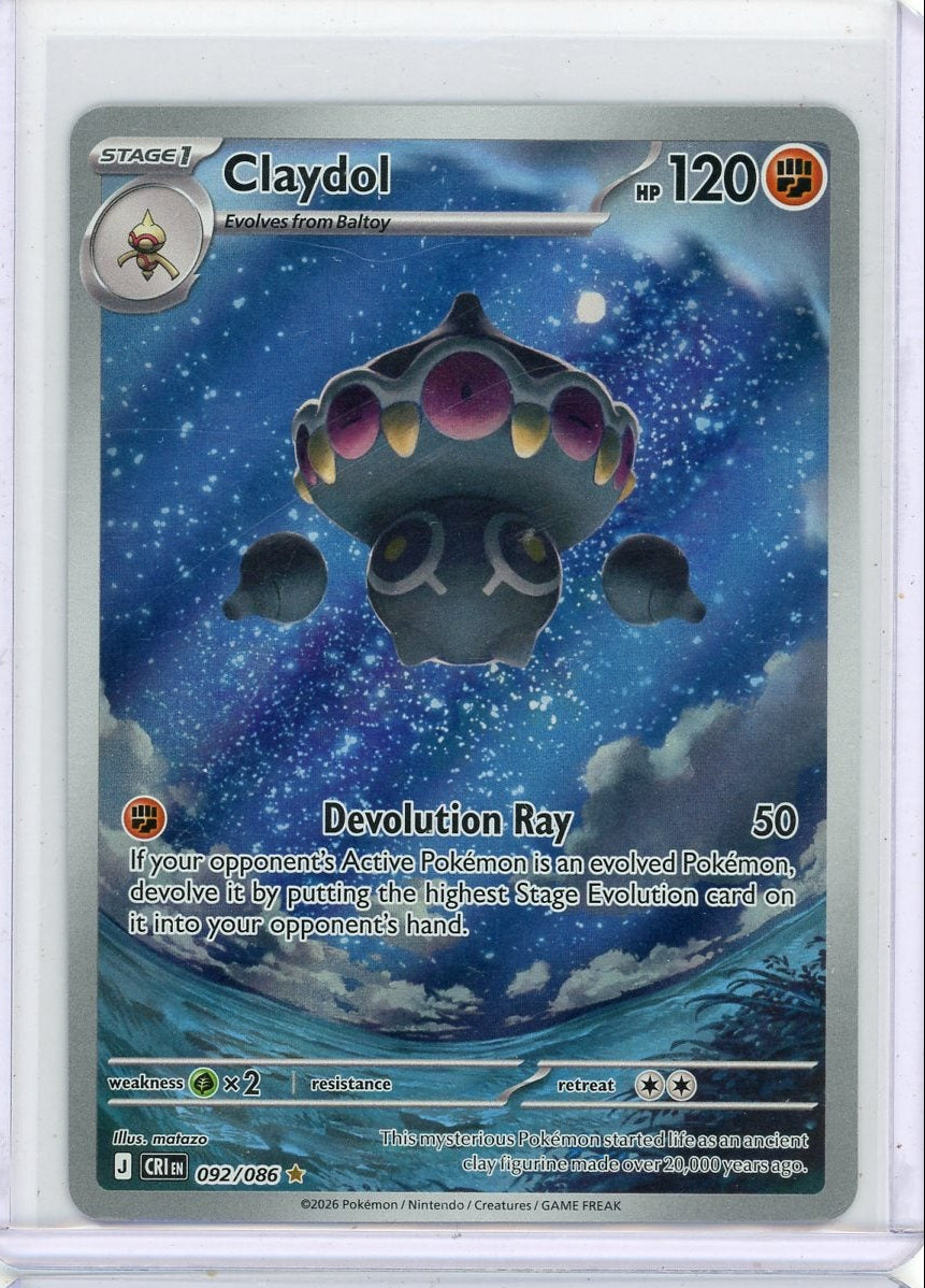 Claydol Pokémon Chaos Rising Illustration Rare #092/086