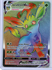 Leafeon Vmax Pokémon Evolving Skies Rainbow Secret Rare #204/203