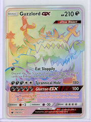Guzzlord GX Pokémon Crimson Invasion Rainbow Secret Rare #115/111