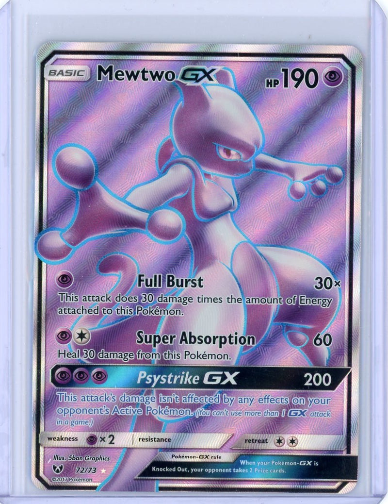 Mewtwo GX 2017 Pokemon rare holo 72/73