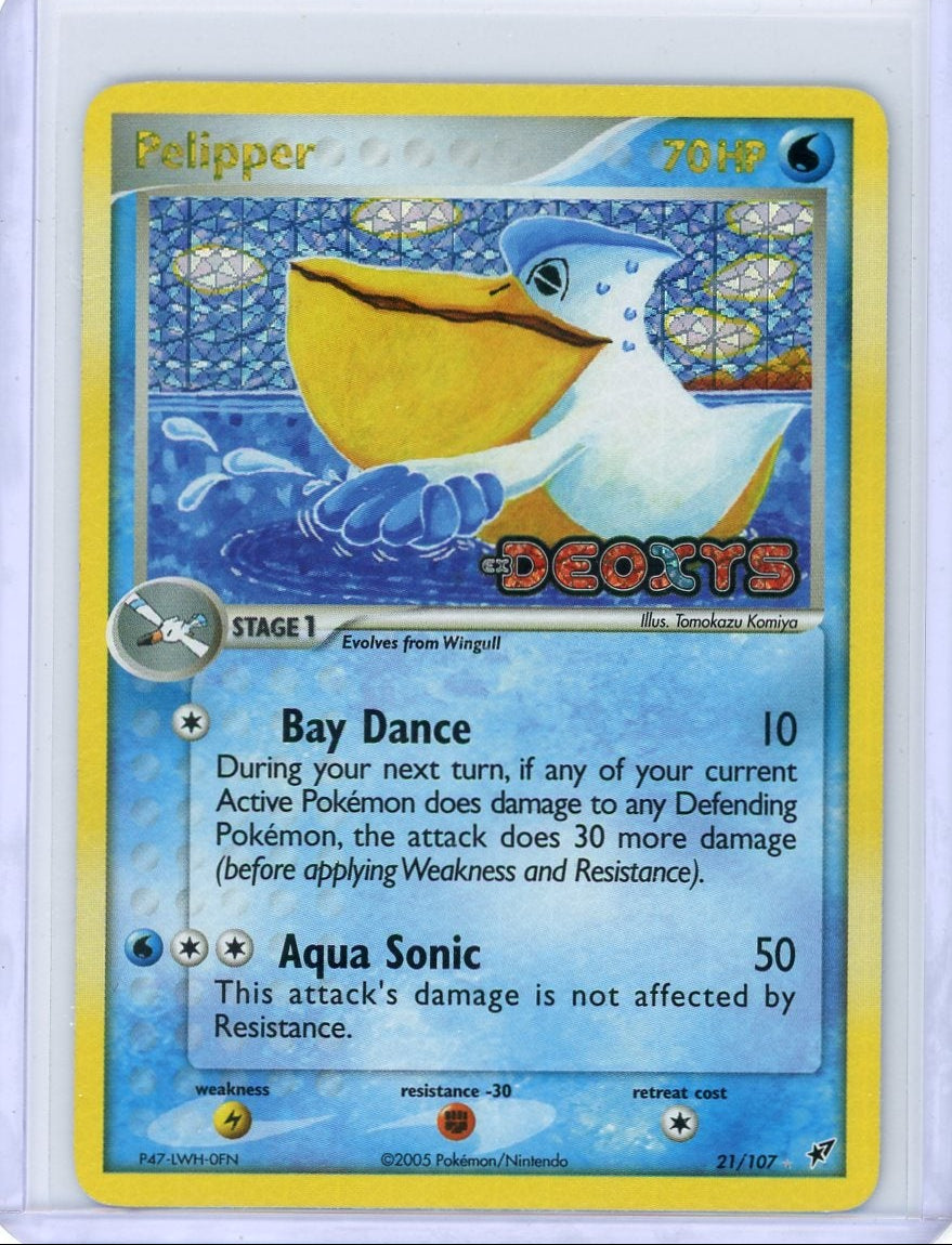 Pelipper [Reverse Holo] #21 Pokemon Deoxys