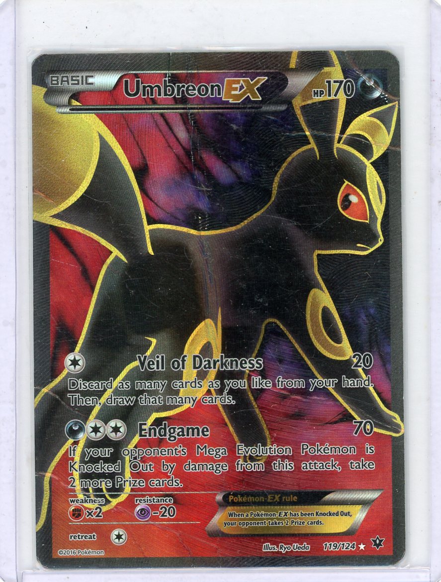 Umbreon EX 2016 Pokemon Fates Collide #119/124 DMG