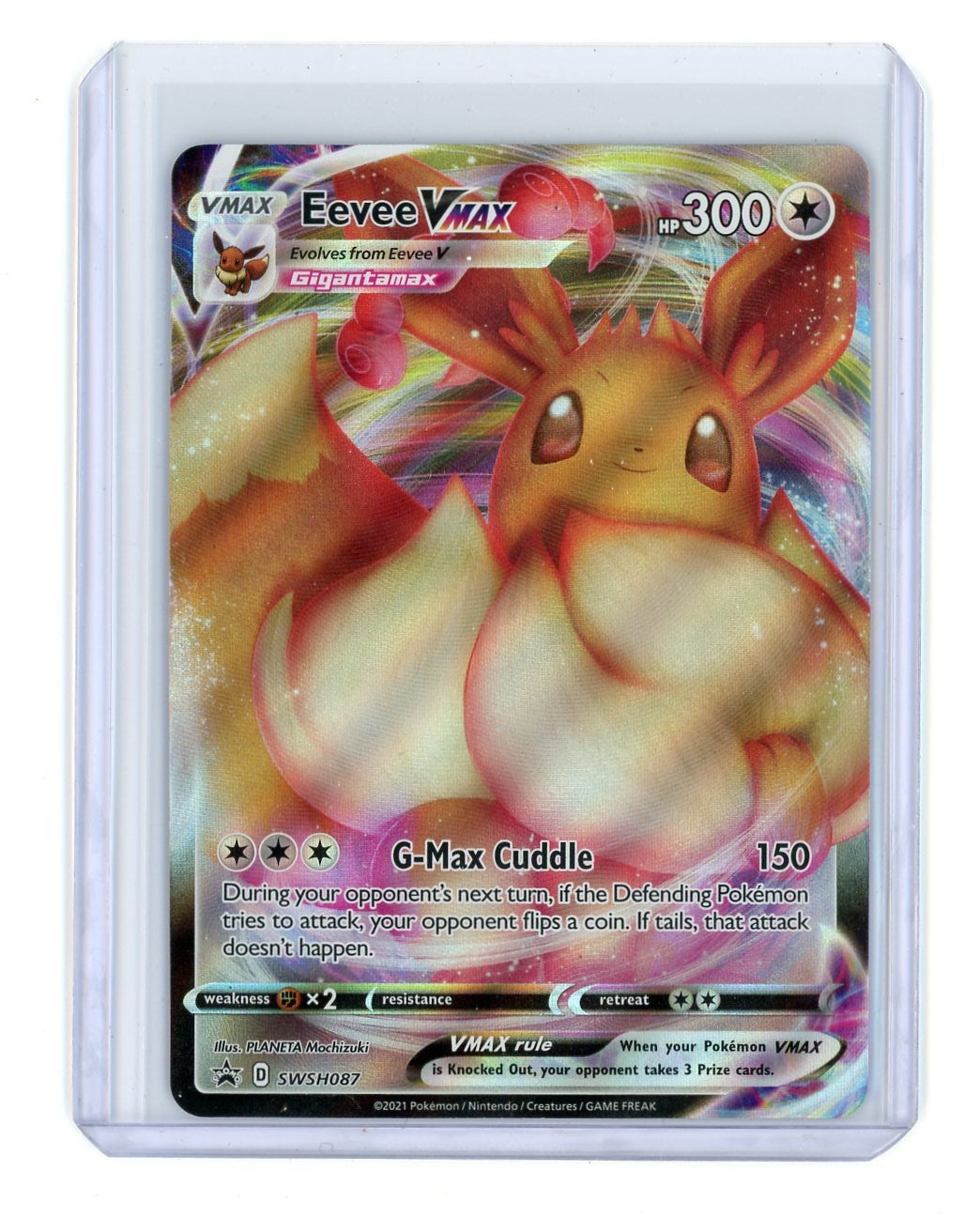 Eevee VMAX 2021 Pokémon Black Star Promo #SWSH087