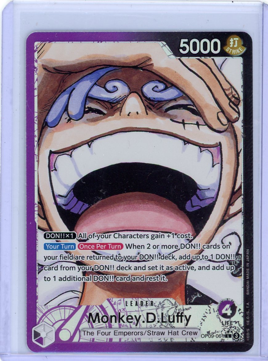 Monkey D Luffy #OP09-061 Alt Leader rare