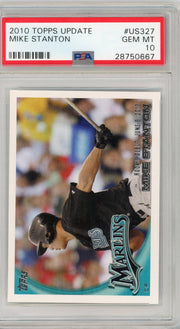 Mike (Giancarlo) Stanton 2010 Topps Update Rookie Debut #US327 PSA 10