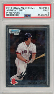 Anthony Rizzo 2010 1st Bowman Chrome PSA 9