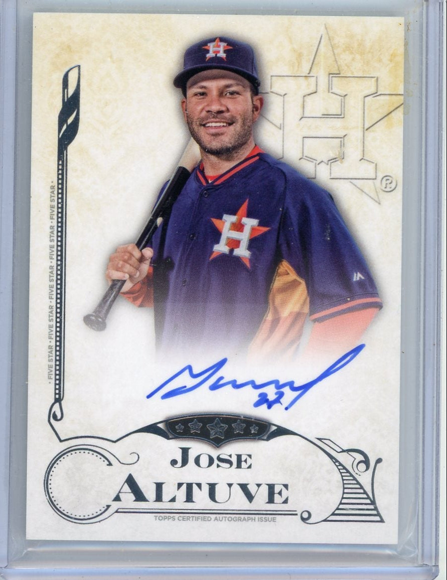 Jose Altuve 2015 Topps Five Star Autograph