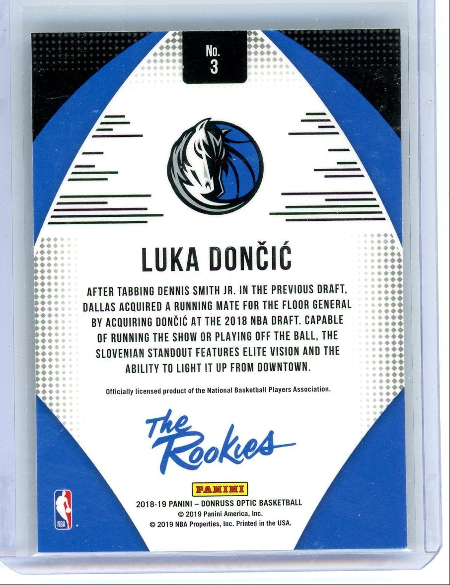 Luka Doncic 2018 Panini Donruss Optic The Rookies