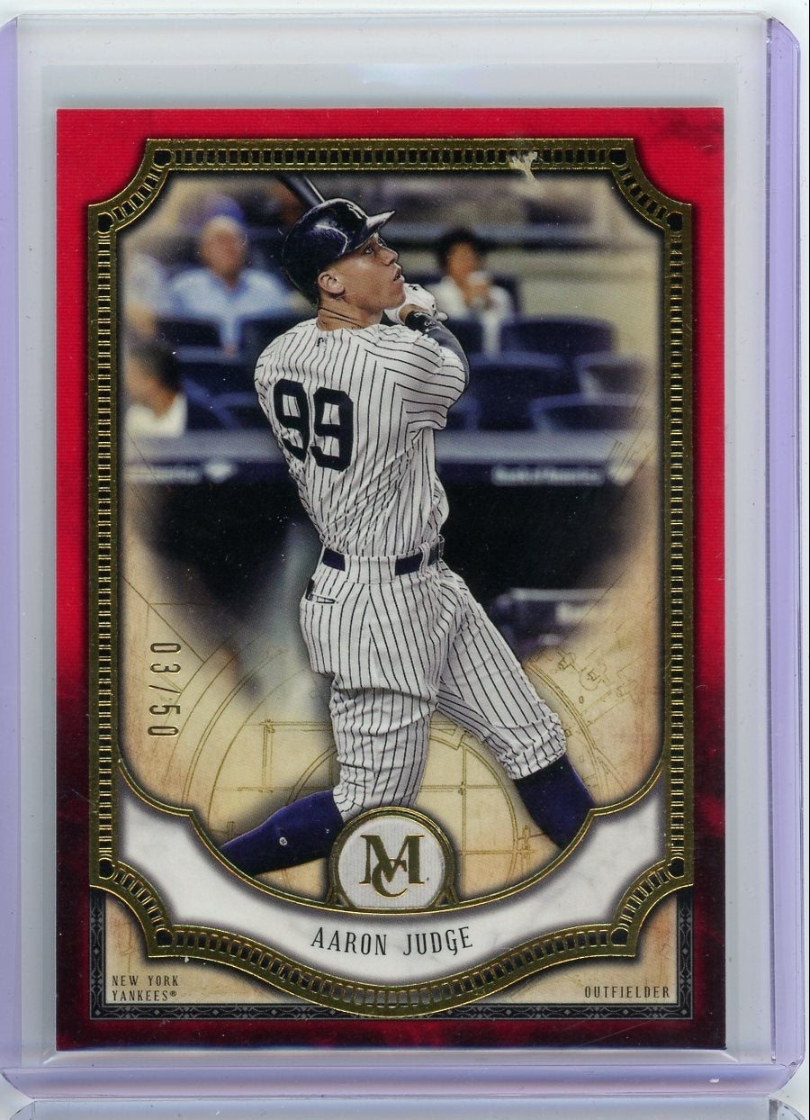 Aaron Judge 2018 Topps Museum Collection Ruby #'d 03/50