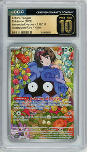 Erika's Tangela Pokémon Ascended Heroes Illustration Rare 218/217 CGC Pristine 10
