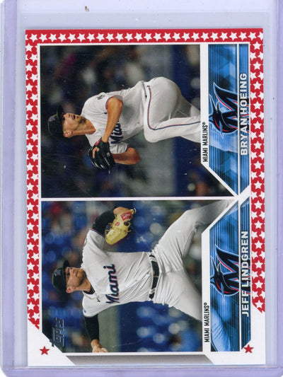 Jeff Lindgren Bryan Hoeing 2023 Topps Independence Day #'d 39/76