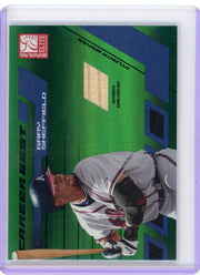 Gary Sheffield 2004 Donruss Elite Career Best bat relic green #'d 089/200