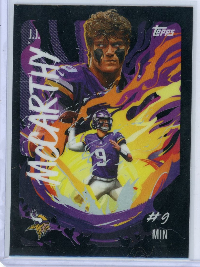 J.J. McCarthy 2025 Topps Chrome Ultra Violet SSP