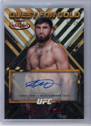 Magomed Ankalaev 2024 Topps Gold Label UFC Quest for Gold Signatures Red /25