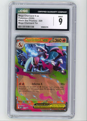 Mega Charizard X ex Pokémon Mega Charizard Tin Black Star Promo 029 CGC 9