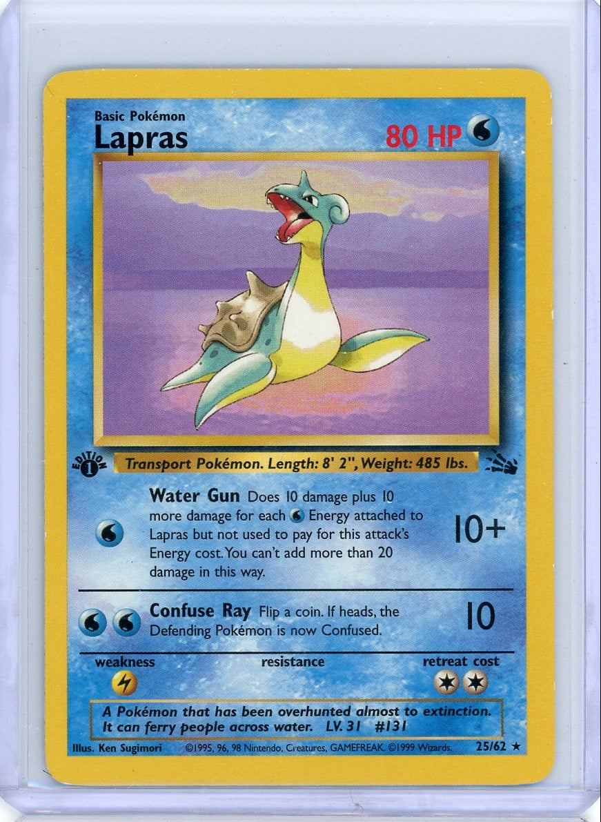 Lapras [1st Edition] #25 Pokemon Fossil