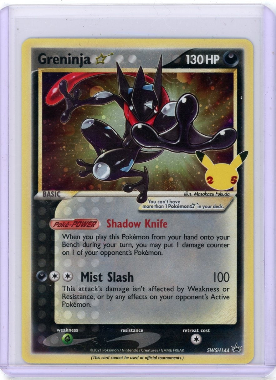 Greninja Gold Star Pokémon Celebrations Black Star Promo #SWSH144