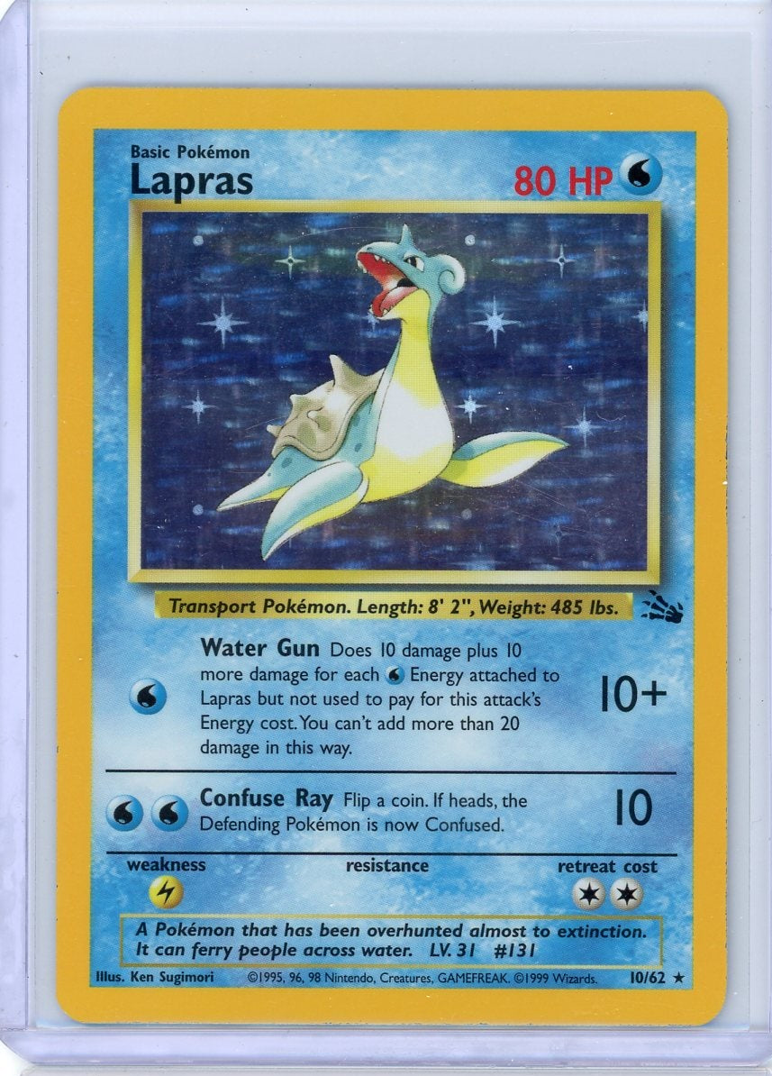 Lapras #10 Pokemon Fossil Holo