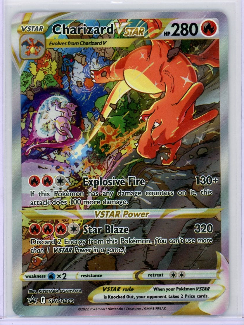 Charizard Vstar Pokémon Black Star Promo #SWSH262