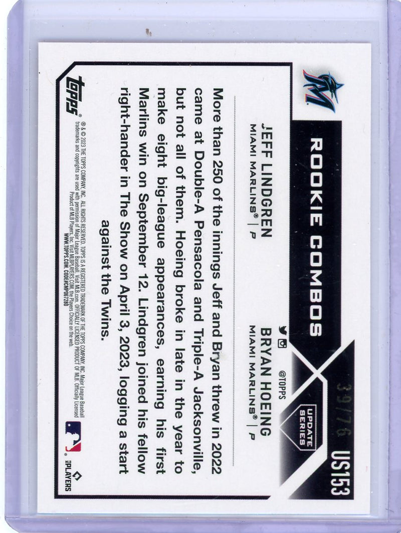 Jeff Lindgren Bryan Hoeing 2023 Topps Independence Day 
