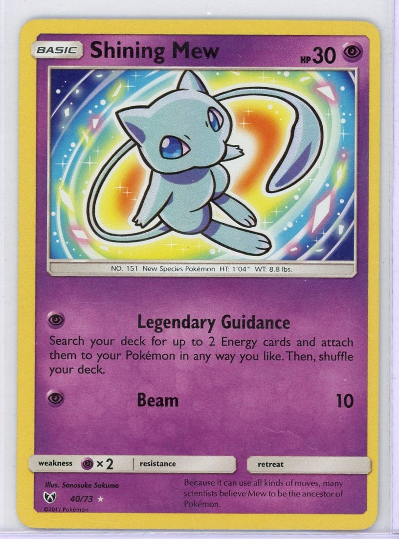Shining Mew Pokémon Shining Legends #40/73