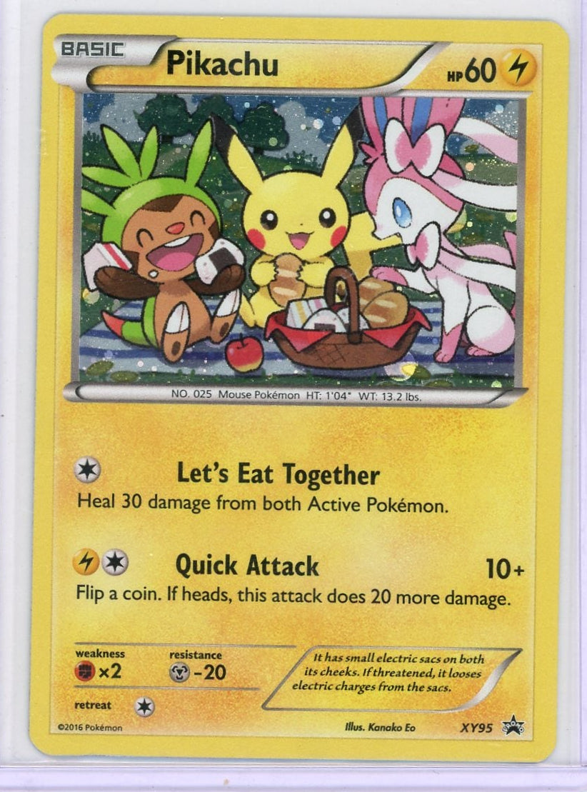 Pikachu Pokémon Sun & Moon Black Star Promo #XY95