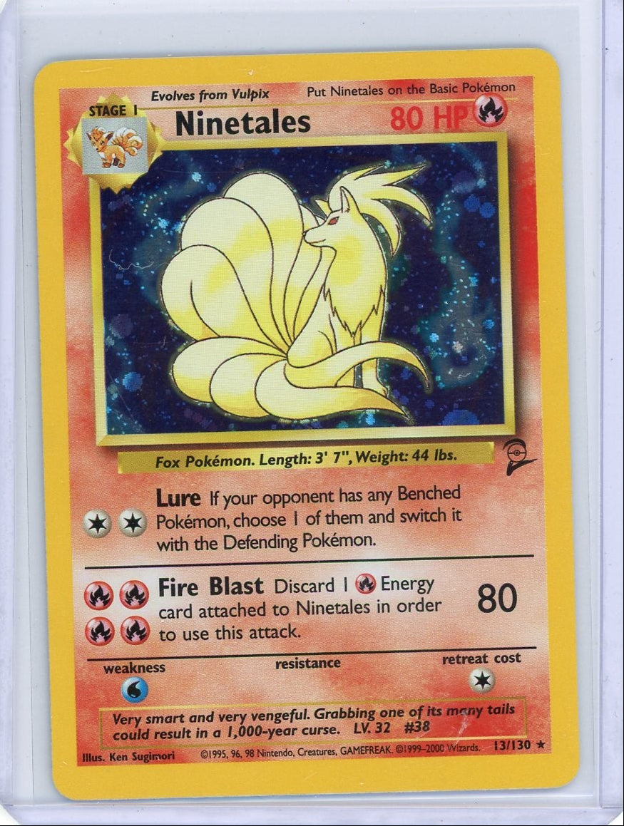Ninetales #13 Pokemon Base Set 2 Holo