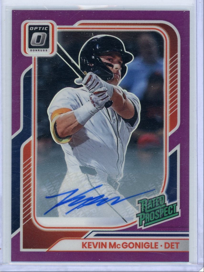 Kevin McGonigle 2026 Panini Donruss Optic Rated Prospect Auto #'d 20/99