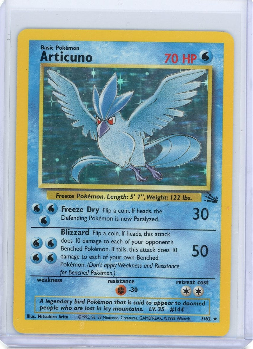 Articuno #2 Pokemon Fossil Holo