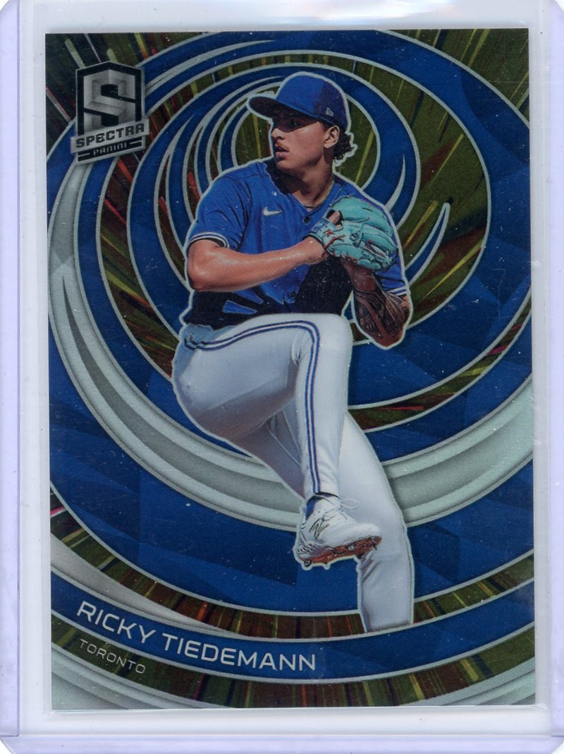 Ricky Tiedemann 2023 Panini Chronicles Spectra gold prizm 