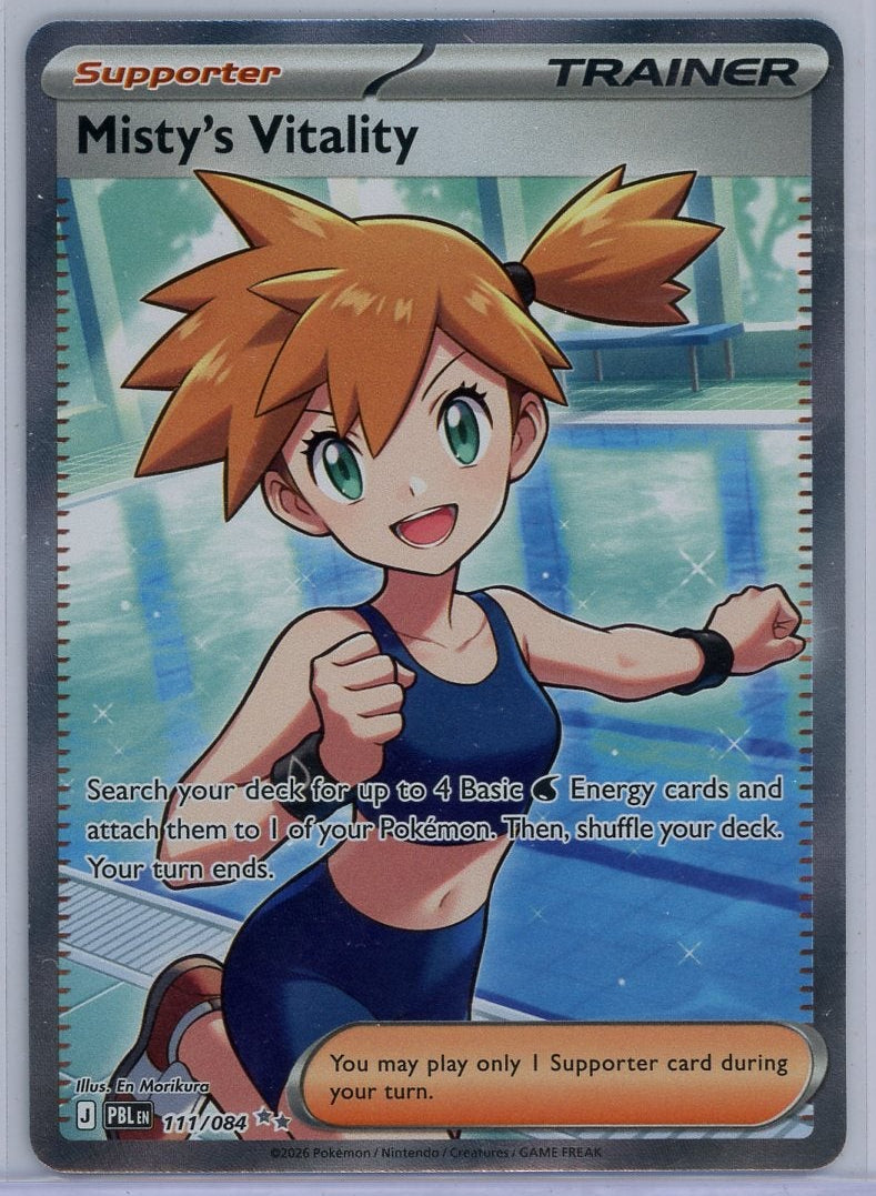 Misty's Vitality Pokémon Pitch Black Ultra Rare #111/084