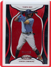 Junior Caminero 2023 Panini Chronicles Certified red #'d 054/199