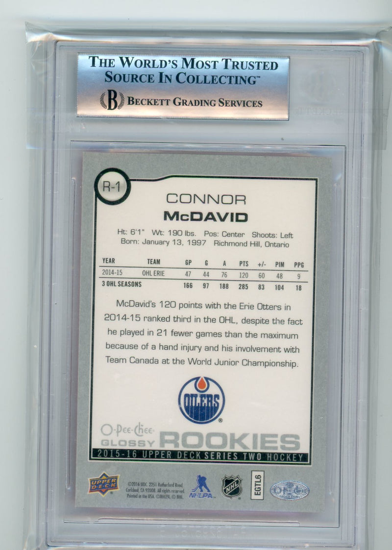 Connor McDavid 2015-16 Opc Glossy Rookie Red 
