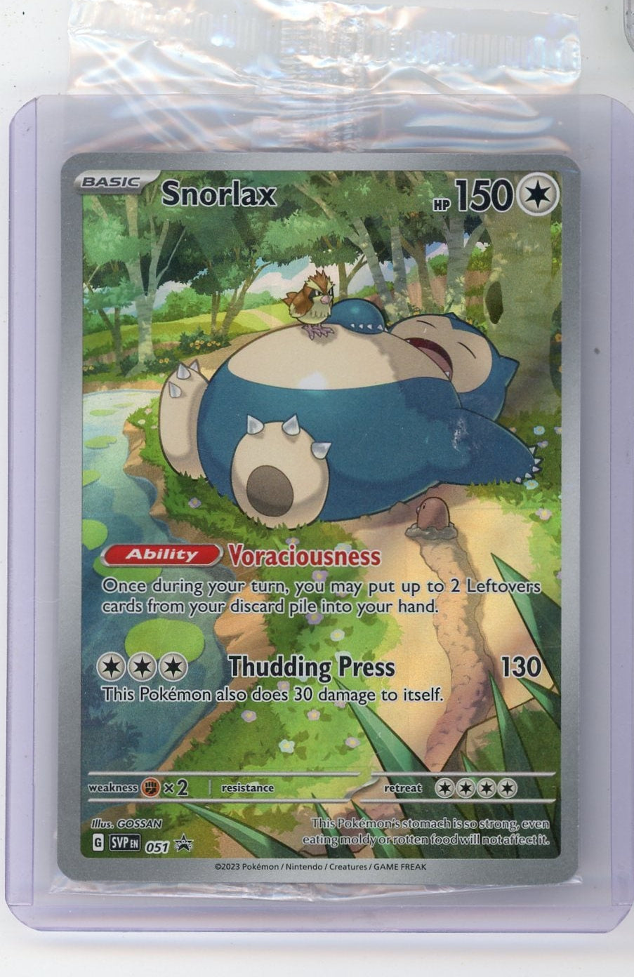 Snorlax Pokémon 151 Black Star Promo #051 (Sealed)