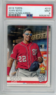 Juan Soto 2019 Topps w/ Sunglasses Variation PSA 9 #213