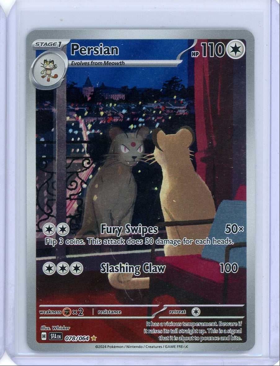 Persian Pokémon Shrouded Fable Illustration Rare #078/064