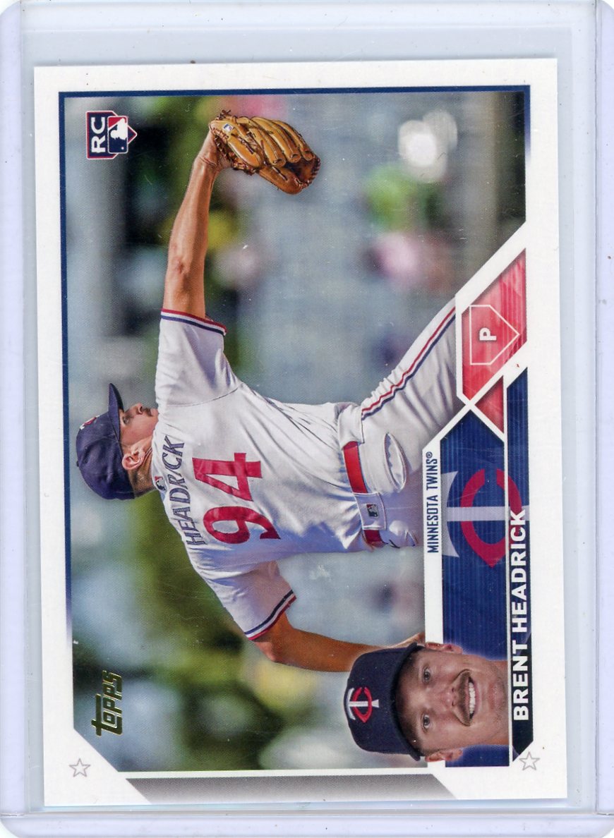 Brent Headrick 2023 Topps Update Gold Mirror SSP rookie card