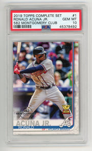 Ronald Acuna Jr. 2019 Topps 582 Montgomery Club PSA 10 #1