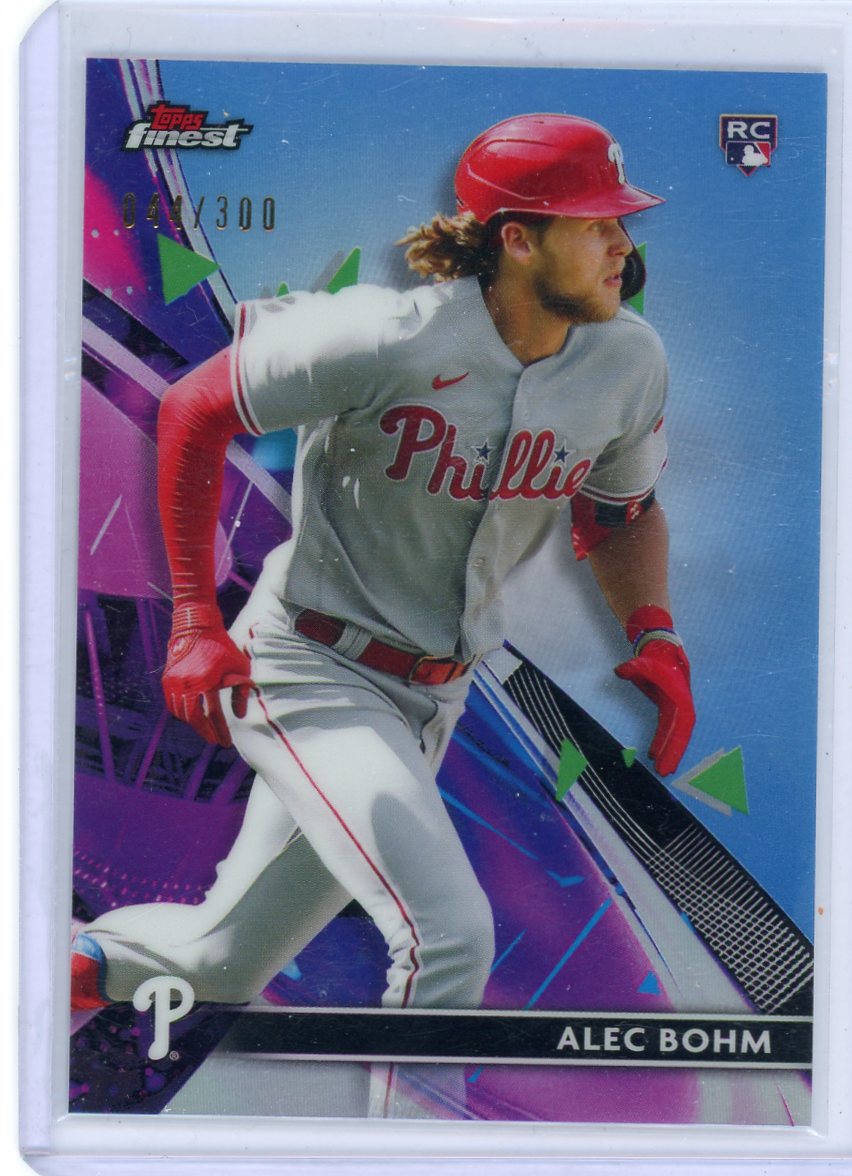 Alec Bohm 2021 Topps Finest rookie card #'d 044/300
